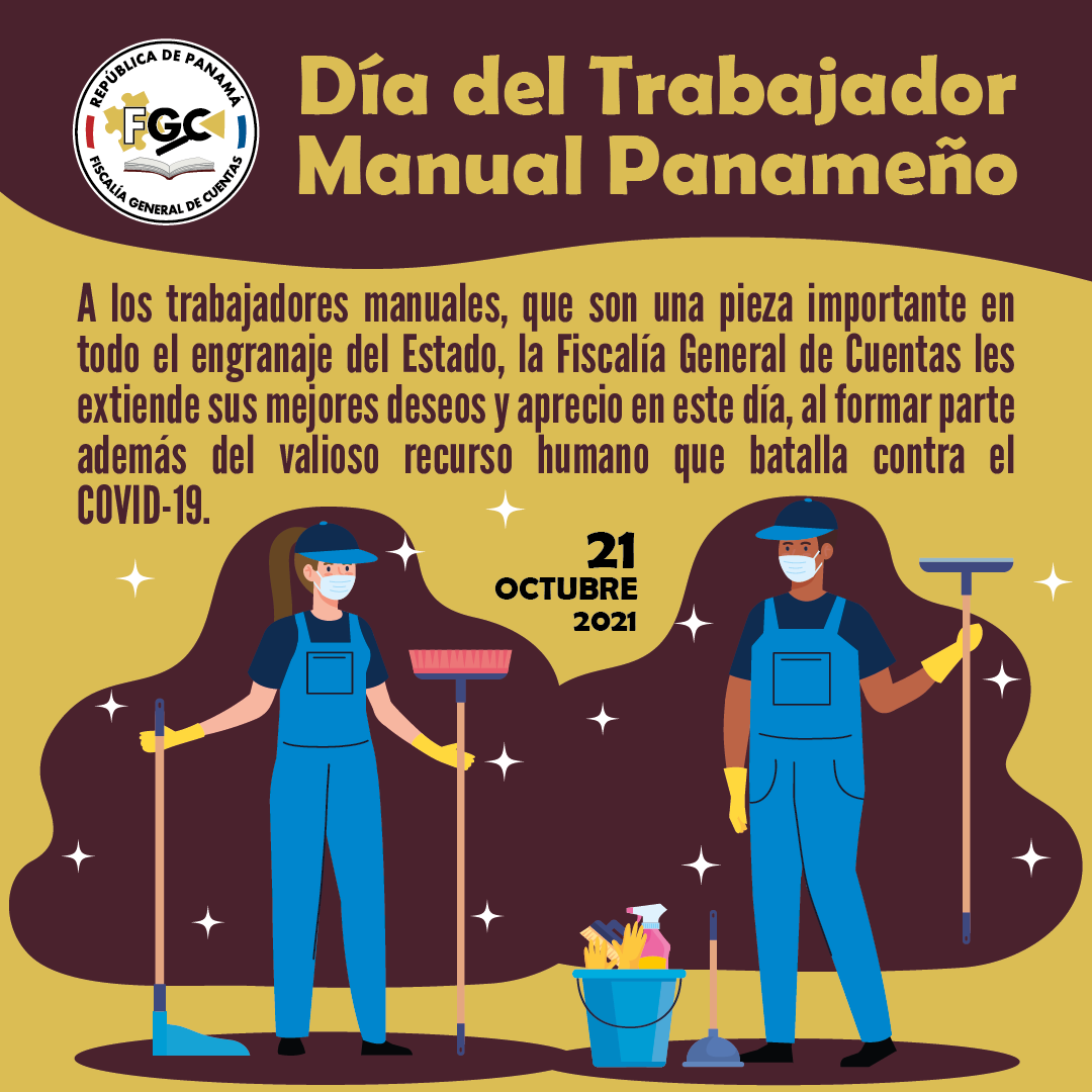 ¡Feliz día del Trabajador Manual! Fiscalía General de Cuentas