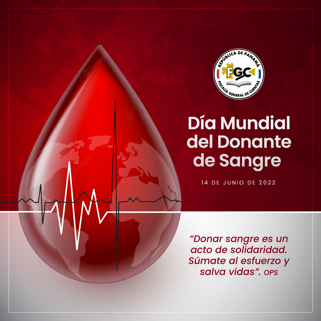 Día Mundial del Donante de Sangre – Fiscalía General de Cuentas