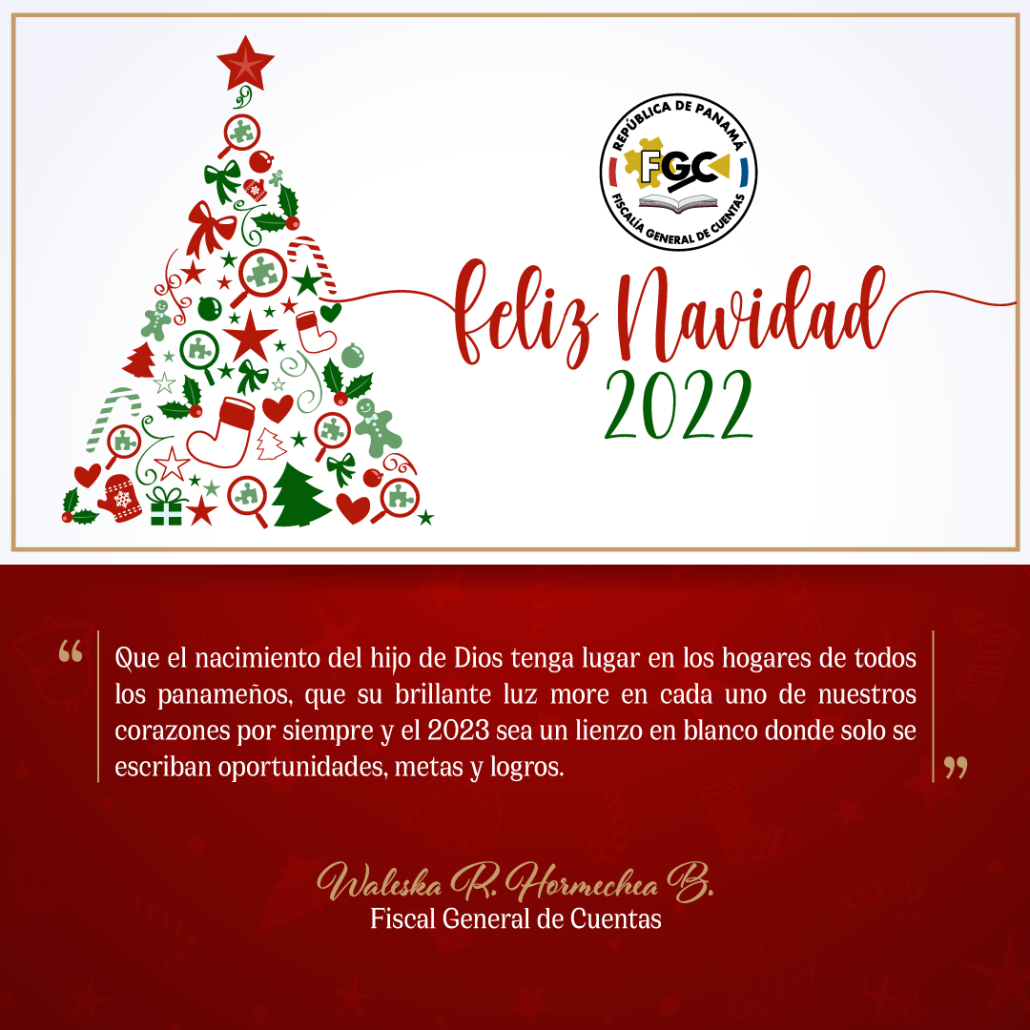 Feliz Navidad 2022 Fiscalía General de Cuentas